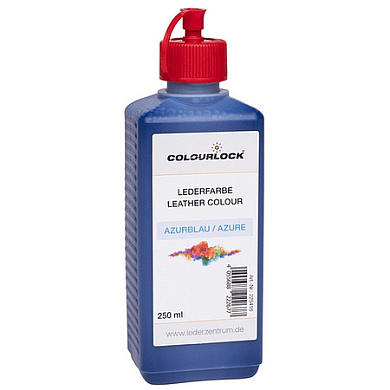 Краска для кожи цвет лазурно-голубой - Lederfarbe azurblau | Colourlock | 250 мл