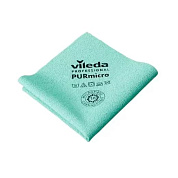 Салфетка ПУРмикро Актив, зеленая | Vileda Professional | 38*35 см