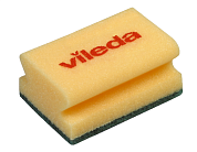 Губка с абразивом средней жесткости (зеленый абразив) | Vileda Professional | 95*70*45 мм