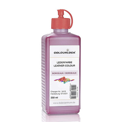 Краска для кожи цвет Бургундия - Lederfarbe bordeaux | Colourlock | 250 мл