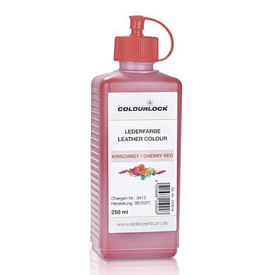 Краска для кожи цвет вишнево-красный - Lederfarbe kirschrot | Colourlock | 250 мл