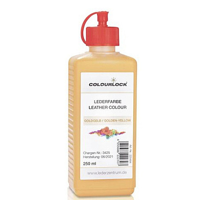 Краска для кожи цвет золотисто-желтый - Lederfarbe goldgelb | Colourlock | 250 мл